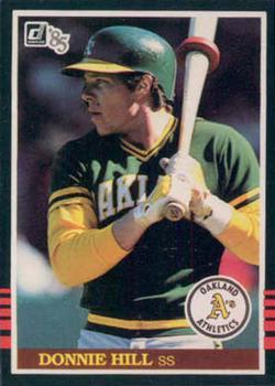 #375 Donnie Hill - Oakland Athletics - 1985 Donruss Baseball