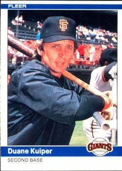 #375 Duane Kuiper - San Francisco Giants - 1984 Fleer Baseball