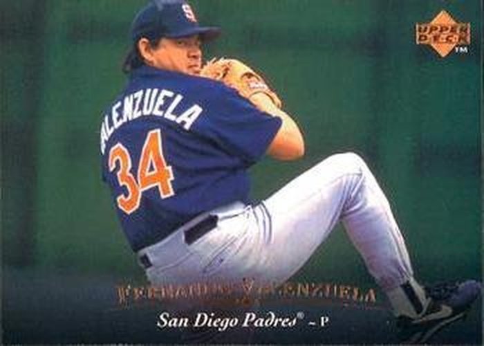 #375 Fernando Valenzuela - San Diego Padres - 1995 Upper Deck Baseball