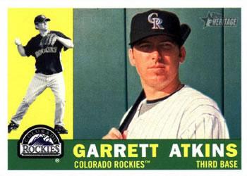 #375 Garrett Atkins - Colorado Rockies - 2009 Topps Heritage Baseball