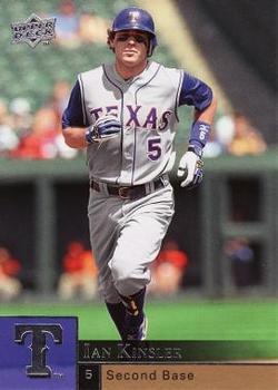#375 Ian Kinsler - Texas Rangers - 2009 Upper Deck Baseball