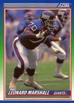 #375 Leonard Marshall - New York Giants - 1990 Score Football