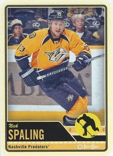 #375 Nick Spaling - Nashville Predators - 2012-13 O-Pee-Chee Hockey