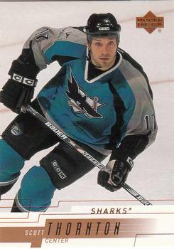 #375 Scott Thornton - San Jose Sharks - 2000-01 Upper Deck Hockey