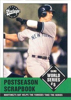#375 Tino Martinez - New York Yankees - 2001 Upper Deck Vintage Baseball