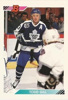 #375 Todd Gill - Toronto Maple Leafs - 1992-93 Bowman Hockey