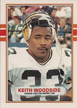 #375 Keith Woodside - Green Bay Packers - 1989 Topps Football