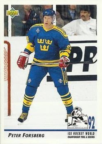 #375 Peter Forsberg - Sweden - 1992-93 Upper Deck Hockey