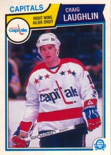 #375 Craig Laughlin - Washington Capitals - 1983-84 O-Pee-Chee Hockey