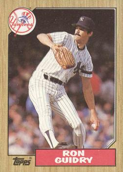 #375 Ron Guidry - New York Yankees - 1987 Topps Baseball