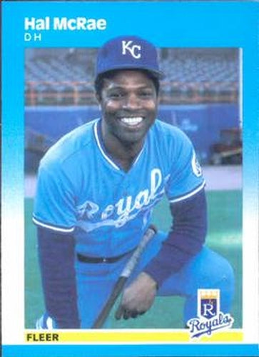 #375 Hal McRae - Kansas City Royals - 1987 Fleer Baseball