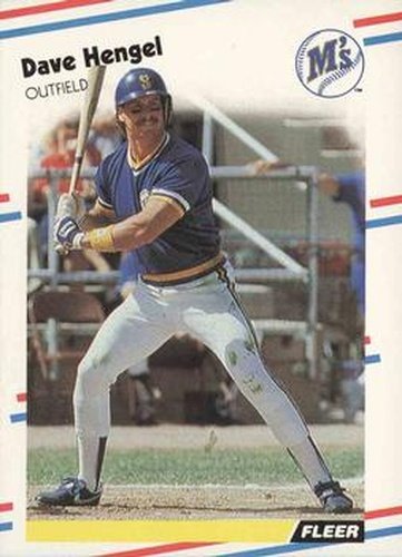 #375 Dave Hengel - Seattle Mariners - 1988 Fleer Baseball