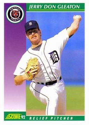 #375 Jerry Don Gleaton - Detroit Tigers - 1992 Score Baseball