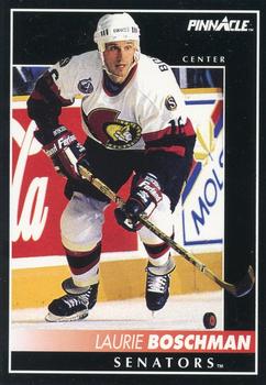 #375 Laurie Boschman - Ottawa Senators - 1992-93 Pinnacle Canadian Hockey