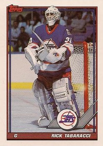 #375 Rick Tabaracci - Winnipeg Jets - 1991-92 Topps Hockey