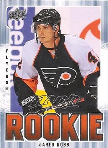 #375 Jared Ross - Philadelphia Flyers - 2008-09 Upper Deck MVP Hockey
