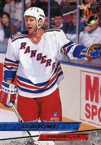 #375 Kevin Lowe - New York Rangers - 1993-94 Ultra Hockey