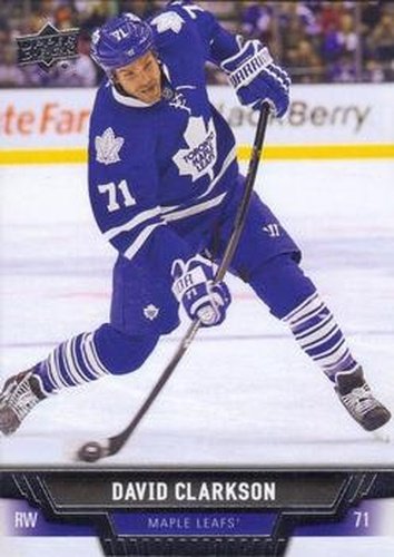 #375 David Clarkson - Toronto Maple Leafs - 2013-14 Upper Deck Hockey