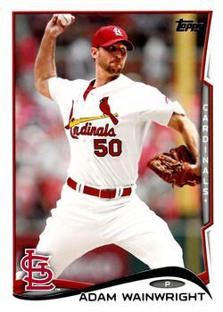 #375a Adam Wainwright - St. Louis Cardinals - 2014 Topps Baseball