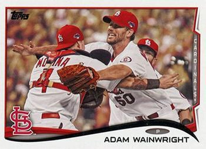 #375b Adam Wainwright - St. Louis Cardinals - 2014 Topps Baseball