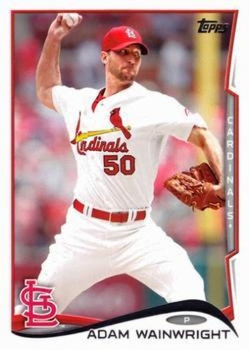 #375d Adam Wainwright - St. Louis Cardinals - 2014 Topps Baseball