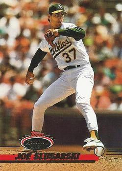 #376 Joe Slusarski - Oakland Athletics - 1993 Stadium Club Baseball