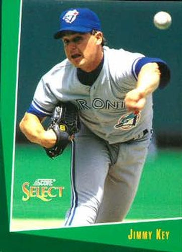#376 Jimmy Key - Toronto Blue Jays - 1993 Select Baseball