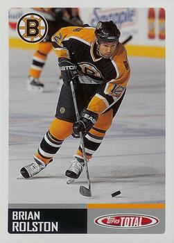 #376 Brian Rolston - Boston Bruins - 2002-03 Topps Total Hockey