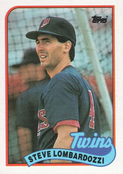 #376 Steve Lombardozzi - Minnesota Twins - 1989 Topps Baseball