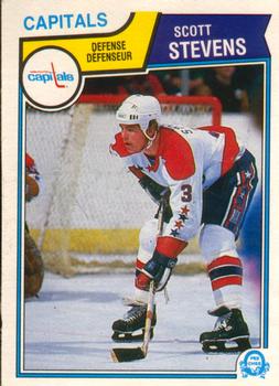 #376 Scott Stevens - Washington Capitals - 1983-84 O-Pee-Chee Hockey