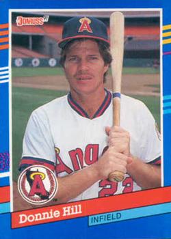 #376 Donnie Hill - California Angels - 1991 Donruss Baseball
