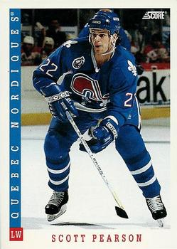 #376 Scott Pearson - Quebec Nordiques - 1993-94 Score Canadian Hockey