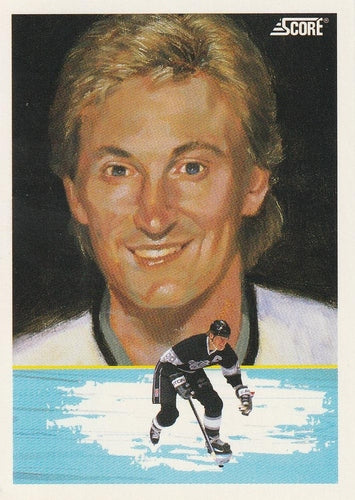 #376 Wayne Gretzky - Los Angeles Kings - 1991-92 Score Canadian Bilingual Hockey