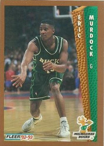 #376 Eric Murdock - Milwaukee Bucks - 1992-93 Fleer Basketball