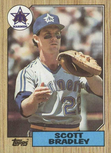 #376 Scott Bradley - Seattle Mariners - 1987 Topps Baseball