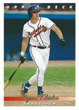 #376 Ryan Klesko - Atlanta Braves - 1993 Upper Deck Baseball