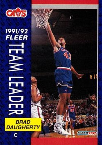 #376 Brad Daugherty - Cleveland Cavaliers - 1991-92 Fleer Basketball