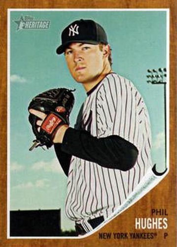 #376 Phil Hughes - New York Yankees - 2011 Topps Heritage Baseball