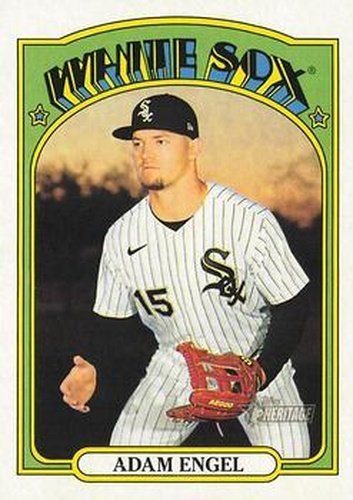 #376 Adam Engel - Chicago White Sox - 2021 Topps Heritage Baseball