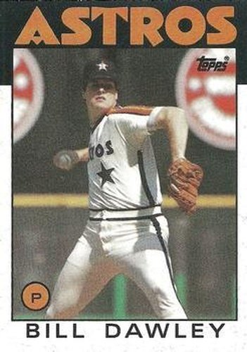 #376 Bill Dawley - Houston Astros - 1986 Topps Baseball