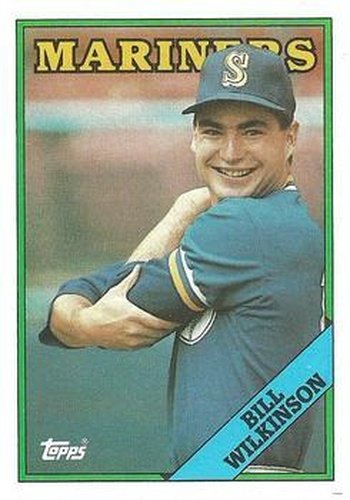 #376 Bill Wilkinson - Seattle Mariners - 1988 Topps Baseball