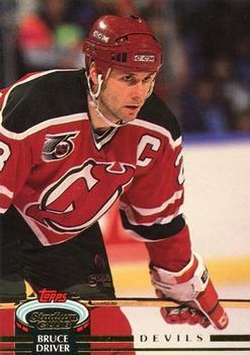 #376 Bruce Driver - New Jersey Devils - 1992-93 Stadium Club Hockey