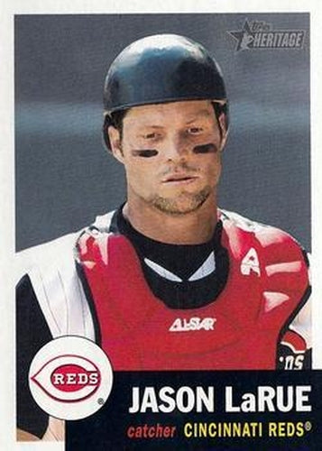 #376 Jason LaRue - Cincinnati Reds - 2002 Topps Heritage Baseball
