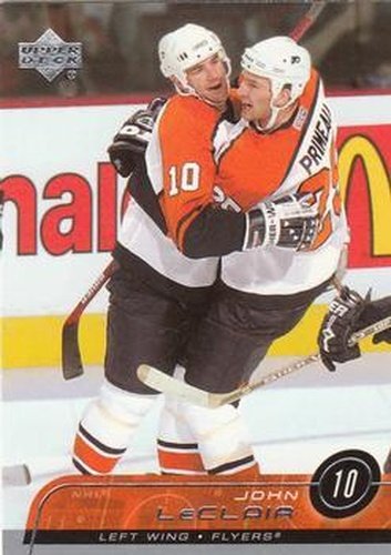 #376 John LeClair - Philadelphia Flyers - 2002-03 Upper Deck Hockey