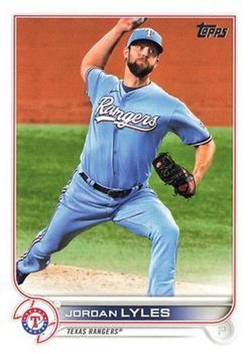 #376 Jordan Lyles - Texas Rangers - 2022 Topps Baseball