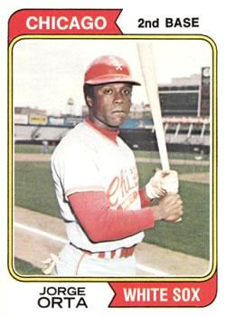 #376 Jorge Orta - Chicago White Sox - 1974 Topps Baseball
