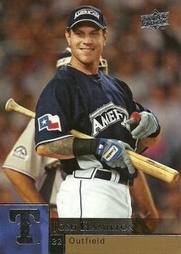 #376 Josh Hamilton - Texas Rangers - 2009 Upper Deck Baseball