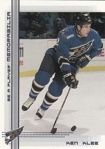 #376 Ken Klee - Washington Capitals - 2000-01 Be a Player Memorabilia Hockey