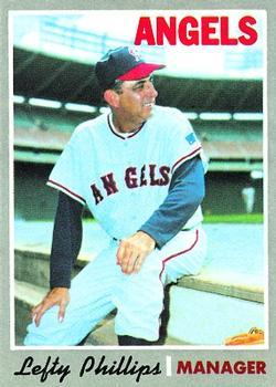 #376 Lefty Phillips - California Angels - 1970 Topps Baseball