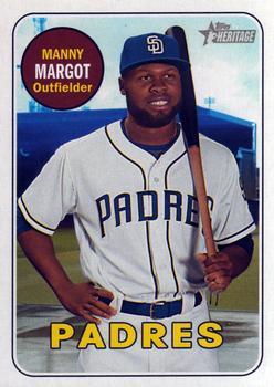 #376 Manny Margot - San Diego Padres - 2018 Topps Heritage Baseball
